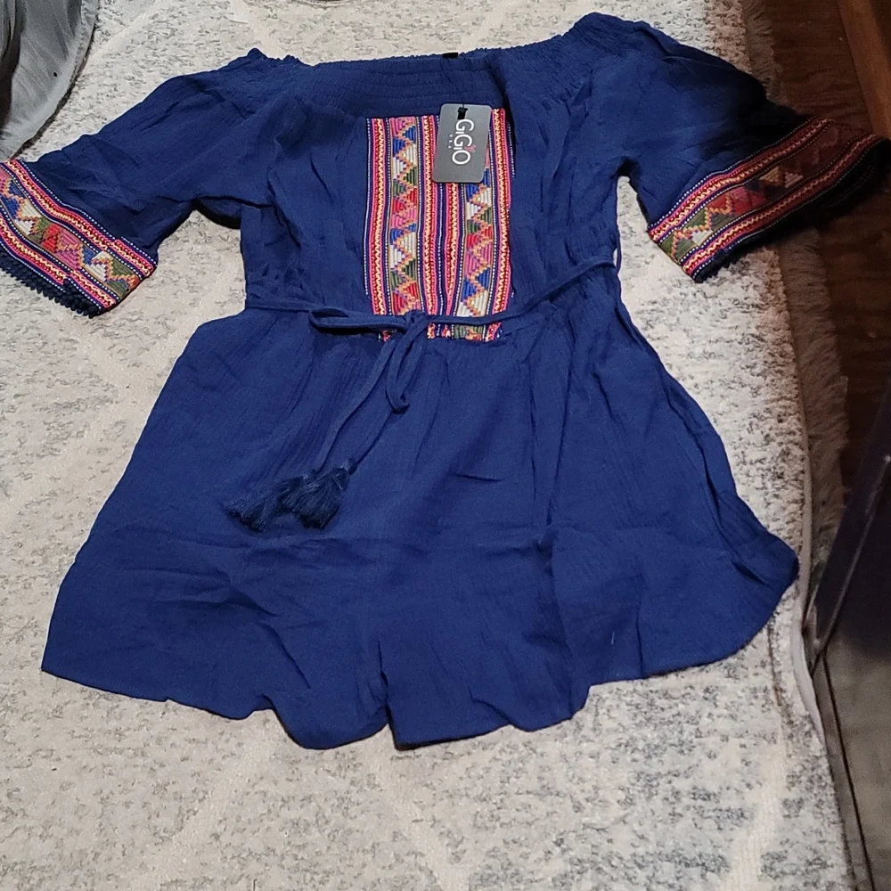 GiGiO blue rompers size medium - Picture 2 of 8